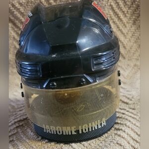 2009 McDonald's mini NHL Calgary Flames helmet featuring Jarome Iginla